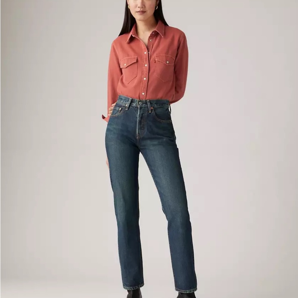 Levi's 501 Original Fit Dark Wash Jeans